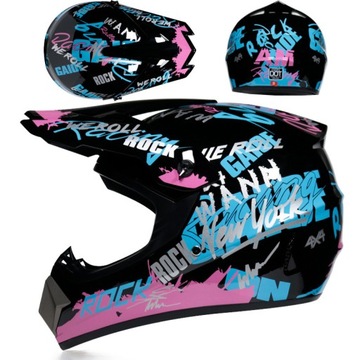 Детский кросс -шлем мотор эндуро Quad +Gloves +Goggles