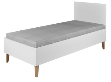 KOCOT KIDS BIAŁE KLASYCZNE ŁÓŻKO DZIECIĘCE 180X80 CM NOWOCZENY DESIGN KUBI