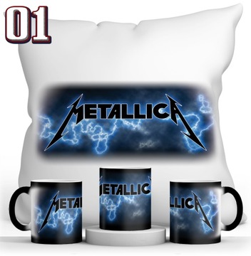 НАБОР METALLICA ВОЛШЕБНАЯ КРУЖКА + ПОДУШКА + ИМЯ