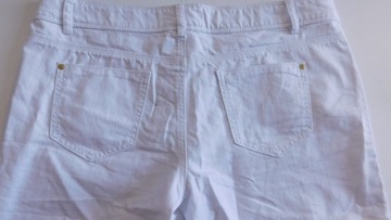 Spodenki jeans białe George 42/XL szorty