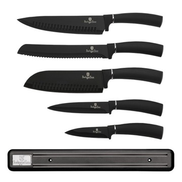 NOŻE Z LISTWĄ BERLINGER HAUS BLACK SILVER BH-2536