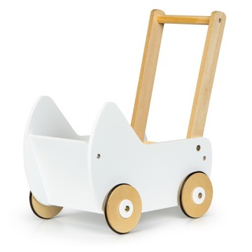 Деревянная кукольная коляска, толкатель, ходунки ECOTOYS
