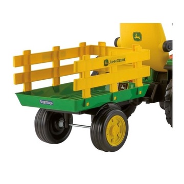 БОЛЬШОЙ АККУМУЛЯТОРНЫЙ ТРАКТОР С ПРИЦЕПОМ JOHN DEERE