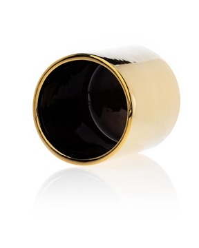 Стильный золотой вазон, гламурная цветочная крышка.