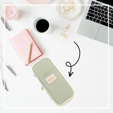 PIÓRNIK Dwukomorowy Szkolny DUŻY rozkładany na przybory 3W1 + PRZYBORY FREE