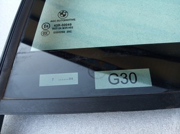 BMW 5 G30 SKLO (OKNO) ZADNÍ DVEŘE LEVÉ TROJŮHELNÍK 17R
