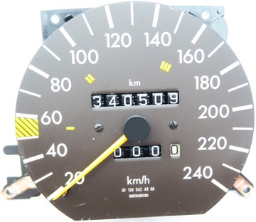 PRĘDKOSCIOMIERZ 240KM/H MOTOMETER MERCEDES W124