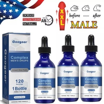 3szt 30ml Googeer Complex Men'S Drops Krople
