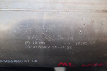 КАТАЛИТИЧЕСКИЙ НЕЙТРАЛИЗАТОР MERCEDES ML W163 LIFT 2.7CDI KT1137