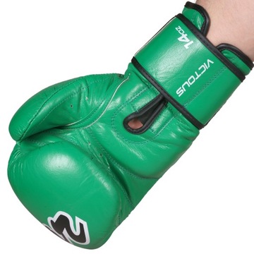 BELTOR VICTOUS RĘKAWICE BOKSERSKIE TRENINGOWE ZIELONE 10OZ