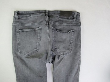 SELECTED ___ SLIM LEON SZARY JEANS SPODNIE __ 34/36