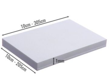 ВСПЕНЕННЫЙ ПВХ БЕЛЫЙ - 1 мм - Изготовлено по индивидуальному заказу