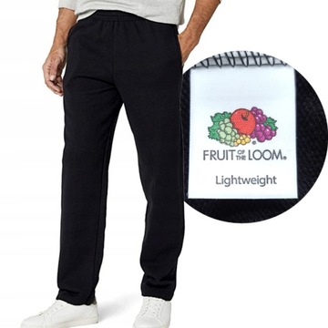 FRUIT OF THE LOOM SPODNIE DRESOWE LEKKIE Black L