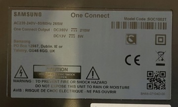 SAMSUNG ONE CONNECT BOX QLED 4K QE65LS03T SOC1002T