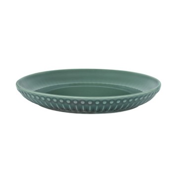 Talerz Deserowy do Ciast Owoców 21 cm Ceramiczny Casablanca Ocean