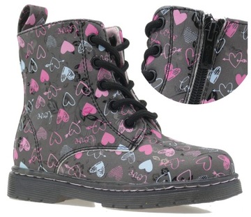 DZIEWCZĘCE TRZEWIKI PÓŁBUTY DZIECIĘCE BOTKI BUTY PRZEJŚCIOWE SUWAK R. 23