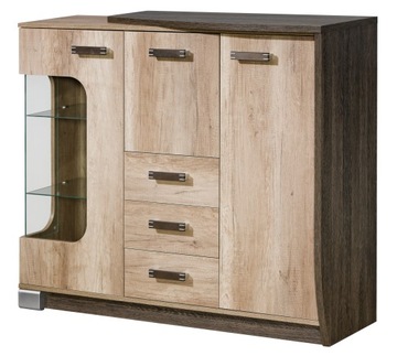 Komoda 130 z 3 szufladami Herkules H7 prawa barek