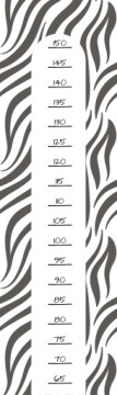 Miarka Zebra wzrostu dla dziecka zwierzaki