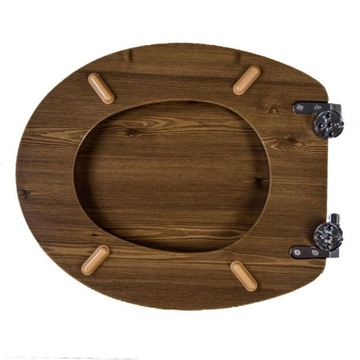 СИДЕНЬЕ ДЛЯ УНИТАЗА МЕДЛЕННО ЗАКРЫВАЮЩЕЕСЯ, ОРЕХ.