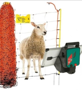 Siatka elektryczna owce pastuch 50M/90CM podwójny szybki montaż mobilna