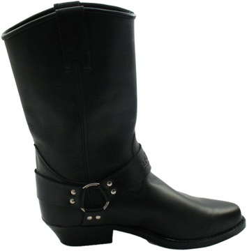 ВЫСОКИЕ КОЖАНЫЕ КОВБОЙСКИЕ БОТИНКИ размер 42 ЧОППЕР МОТО