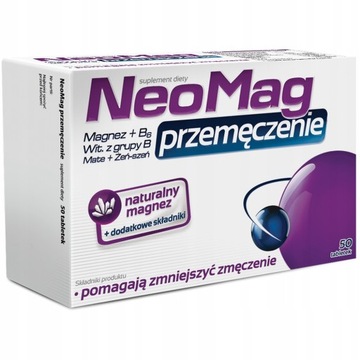 NEOMAG PRZEMĘCZENIE MAGNEZ STRES WYSIŁEK 50 TABL