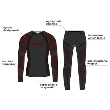 КОМПЛЕКТ ТЕПЛОГО ТЕРМОАКТИВНОГО БЕЛЬЯ ДЛЯ ЗИМНЕГО ЛЫЖНОГО КАТАНИЯ THERMO MORAJ CLOTHING M