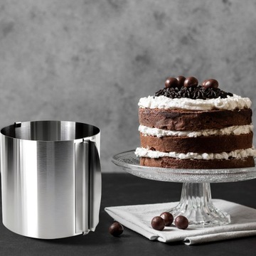 Край для пирога регулируемая высота жестяной высоты олова 15 см 16-30 см