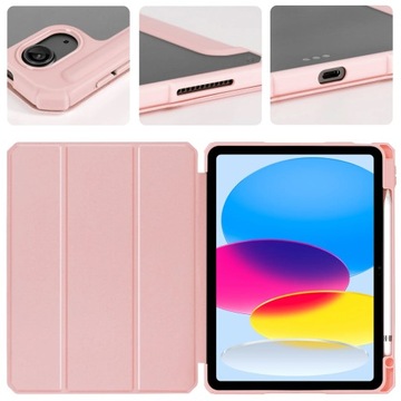 ПРОЗРАЧНЫЙ ЧЕХОЛ ДЛЯ APPLE IPAD GEN 10 A2757 10,9 РОЗОВЫЙ