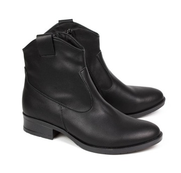 ПОЛЬСКИЕ БОТИНКИ АГА-НО 119 ЧЕРНЫЕ 41