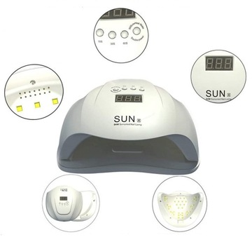 Лампа для ногтей Sun X 54 Вт МОЩНАЯ И БЫСТРАЯ ДЛЯ ГЕЛЕВЫХ ГИБРИДОВ МОЩНЫЕ ГИБРИДЫ