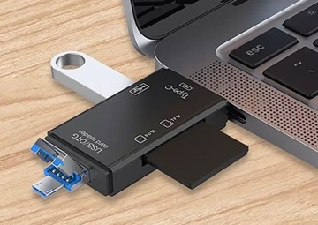 Multi CZYTNIK KART 5w1 USB 3.0 micro USB Type-C