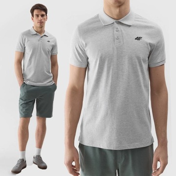KOSZULKA MĘSKA POLO 4F SPORTOWA SS24