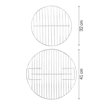 Круглый гриль с зольником COVER WHEELS GW0204
