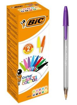 Długopisy Bic Cristal MultiColour Komplet 20 Sztuk