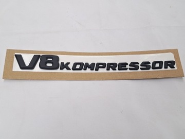 ZNAK NÁPIS V8 KOMPRESOR W211 W220 R230 MATOVÝ 