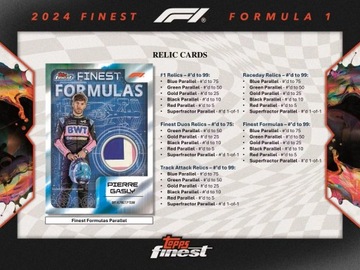 Hobbies Box F1 Лучший 2024 Topps Formula 1 Гарантированная реликвическая карта