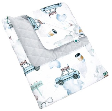Kocyk VELVET pikowany 75x100 Bawełna PREMIUM