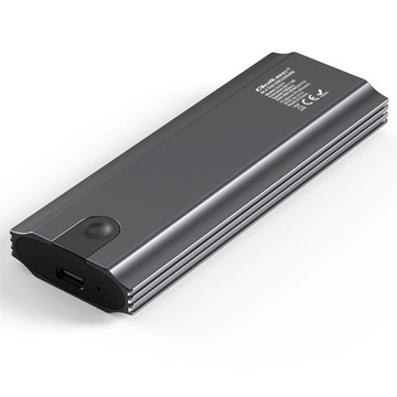 Qoltec Solidna Obudowa kieszeń NV2271 na dysk M.2 SSD SATA NVMe USB-C 2TB