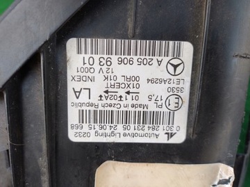 LEVÝ SVĚTLO PŘEDNÍ SVĚTLOMET INSTALACE KONEKTOR MERCEDES TŘÍDA C W205 FULL LED