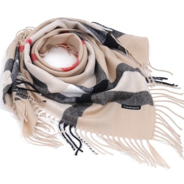 Женский клетчатый шарф, женские шарфы