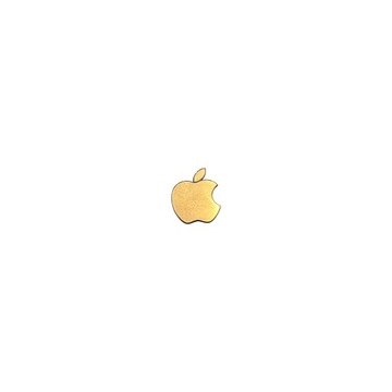 Naklejka Emblemat Logo APPLE złoty 15x13 mm