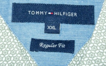 TOMMY HILFIGER ZIELONA KOSZULA XL