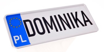 Mini tablica rejestracyjna IMIENNA