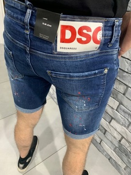 DSQUARED2 46 krótkie spodenki D2 jeansowe EU29 D2