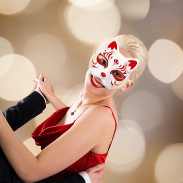 Маска для лица кошки Diy Blank 5 шт. Маска для лица кошки для рисования на вечеринке