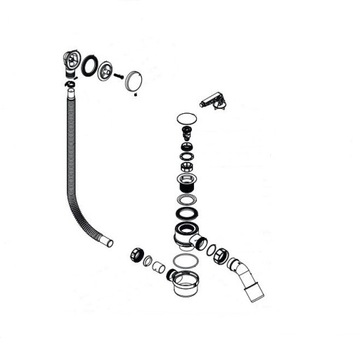 Отличный сифон для ванны 50 мм arin.3210wh