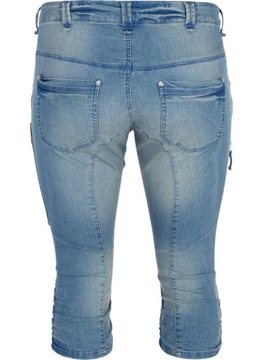 ZIZZI MODNE RYBACZKI DENIM BLUE ŚCIĄGACZ 111AW 44