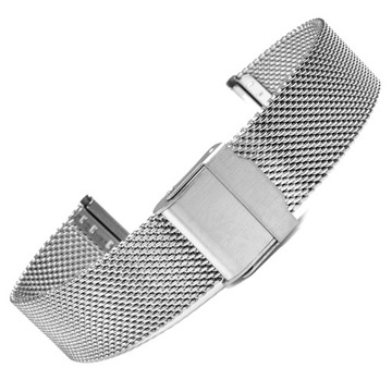 Bransoletka do zegarka SREBRNA MESH 14mm SIATKA