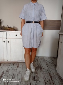 MASAI COPENHAGEN NALA SHIRT DRESS BLUE OVERSIZED M